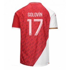 AS Monaco Aleksandr Golovin #17 Replika Hjemmebanetrøje 2023-24 Kortærmet